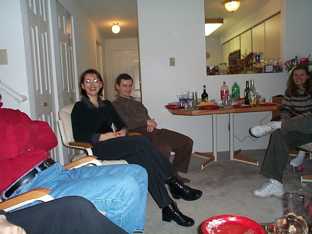 Party after Christmas at Eduard & Monica, 12/26/2000
(Click on the picture for the full-size version)