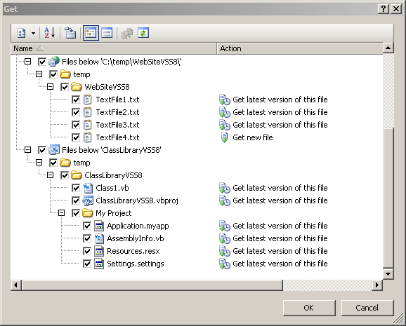Get dialog with VSS 6.0