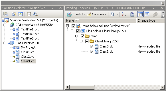 Deleted and Renamed files appear as pending additions