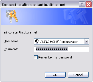 Authenticate with the server to access the VSS Service URL with Internet Explorer